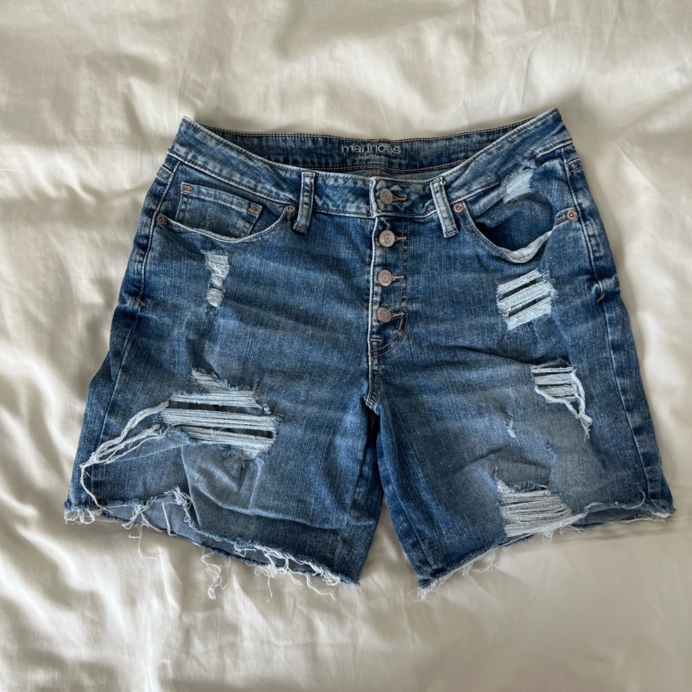 Maurices Distressed Jean Shorts